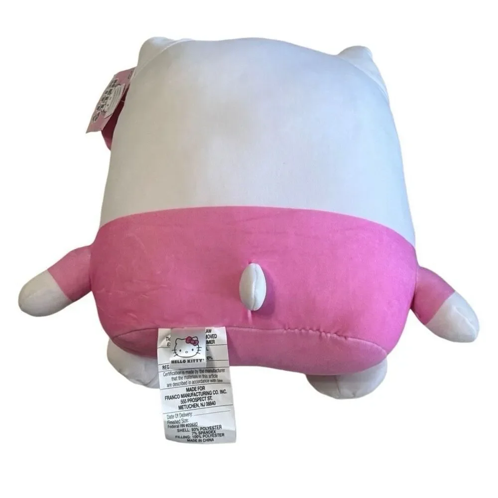 Hello Kitty Plush Cuddle Pillow Buddy - Pink Sanrio Bedtime Companion NWT